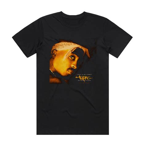 2pac Tupac Resurrection Album Cover T Shirt Black Album Cover T Shirts
