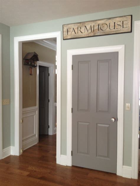 Sherwin Williams Dovetail Grey Interior Door Colors Grey Interior