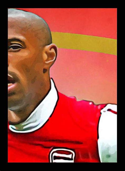 Thierry Henry Arsenal Football Artwork Portrait A3 Print Ebay