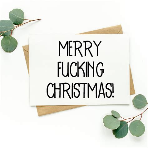 merry fucking christmas card partyhappier
