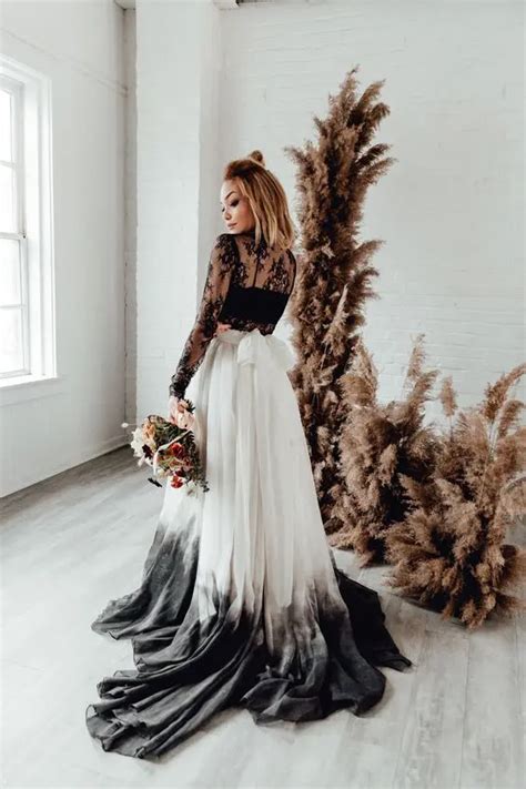 43 Gorgeous Dip Dye Wedding Dresses To Get Inspired Weddingomania