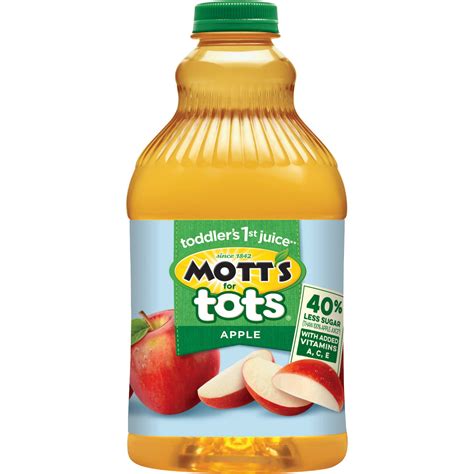 Motts For Tots Apple Juice Drink 64 Fl Oz Bottle 1 Count Walmart