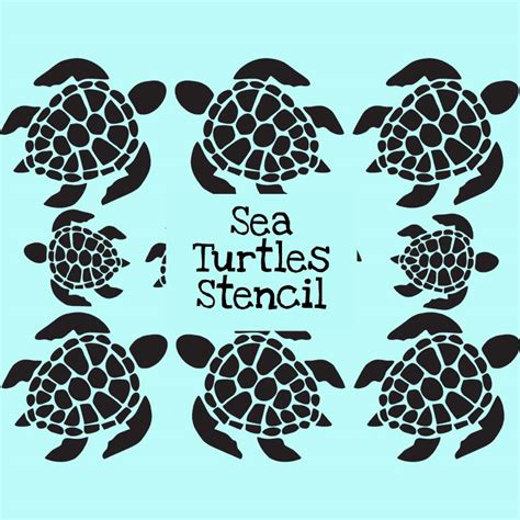 Sea Turtle Stencil Printable Printable Word Searches