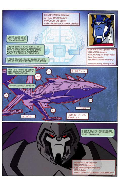 Read Online Transformers Animated The Arrival Comic Issue 1