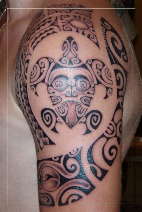 Maori Tattoos 13349 Tatouage Tortue Polynésienne Tatouage Maorie Symboles Havaiens Tribal