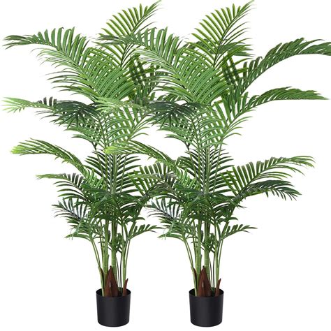 Buy Fopamtri Artificial Areca Palm 160cm Fake Palm Tree With 17 Trunks