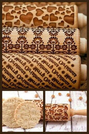 Cool Rolling Pin Stencils Engraved Rolling Pins Embossed Rolling Pin