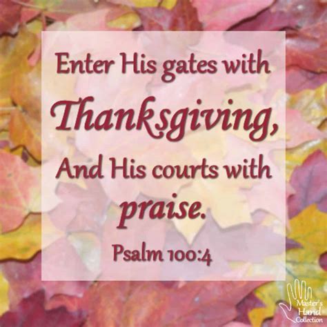 Enter His Gates With Thanksgiving Psalm 1004 Free Printable Scripture
