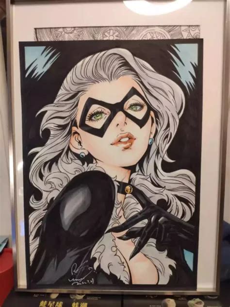 Marvel Black Cat Felicia Hardy Hot Sexy Hand Drawing With Marker 189