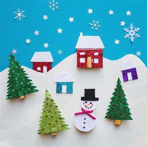 Diy Winter Holiday Fridge Magnets Christmas Crafts Winter Diy Crafts