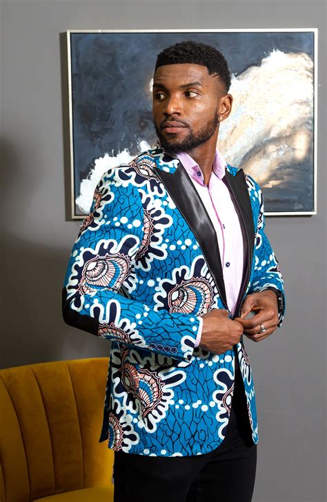 African Print Blazer Men African Clothing African Print Etsy Uk