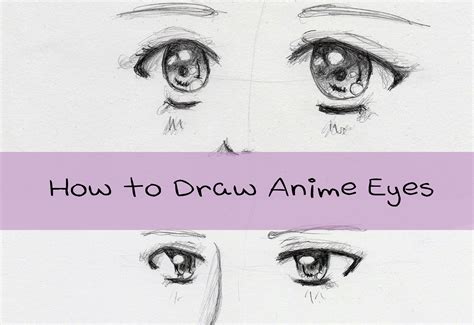 Ruokavalikko Anime Girl Eyes Pencil Drawing