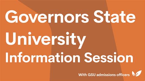 governors state university info session collegevine