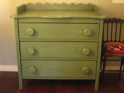 European Paint Finishes Avocodo Green Dresser And Antique Set