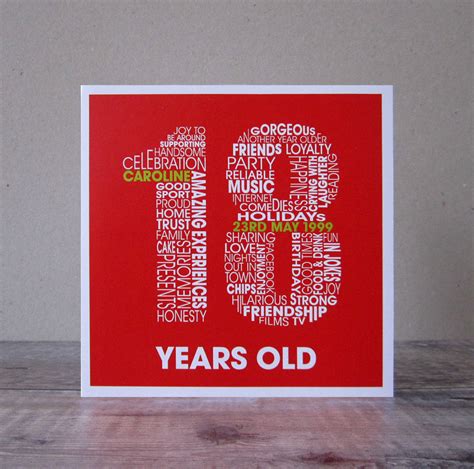 Personalised 18th Birthday Card By Mrs L Cards