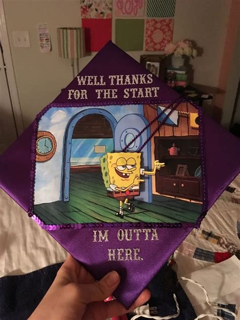 Spongebob Graduation Cap Graduation Funny Funny Graduation Caps