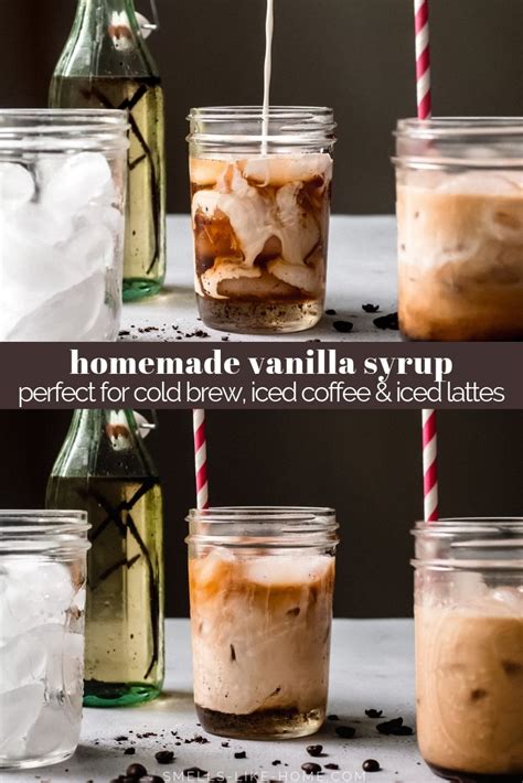Homemade Vanilla Syrup For Cold Brew Iced Lattes And Iced Coffee