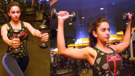 Rakul Preet Singh Gym Workout Videos Health And Fitness Bollywood Actress Youtube