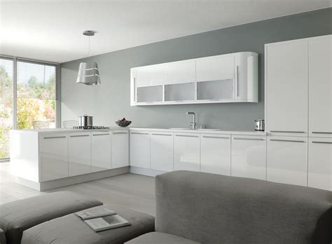 White High Gloss Acrylic Kitchen Available In Made To Measure Sizes