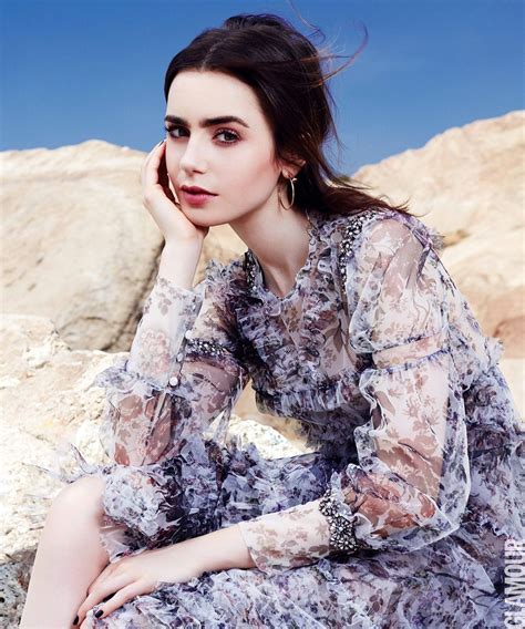 Lily Collins Glamour Magazine Mexico July Cover And Photos Celebmafia