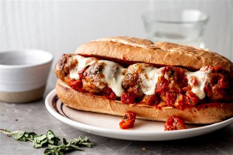 Meatball Subs With Spicy Beef And Pork Meatballs Cooking With Cocktail Rings