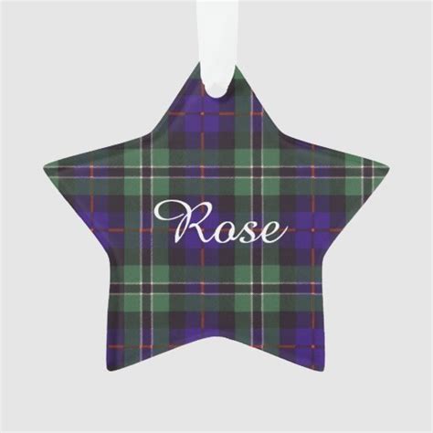 Rose Clan Plaid Scottish Tartan Zazzle