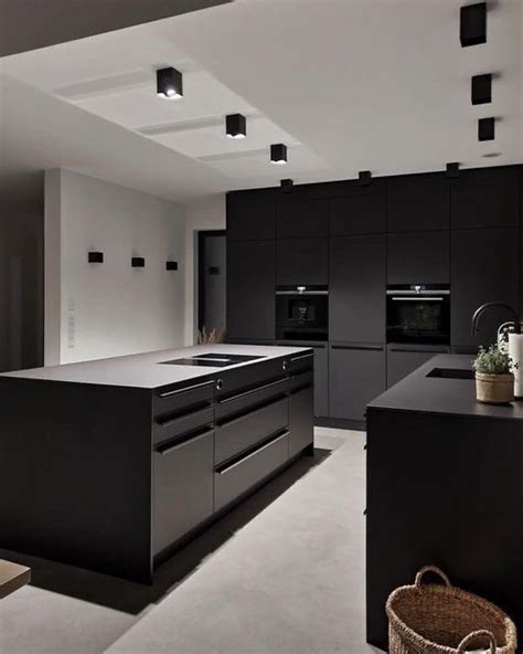 Interior Porn On Twitter Dark Interior Kitchen 🖤