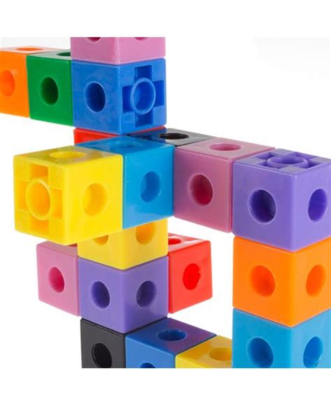 Trademark Global Building Block Cube Set 100 Piece By Hey Play