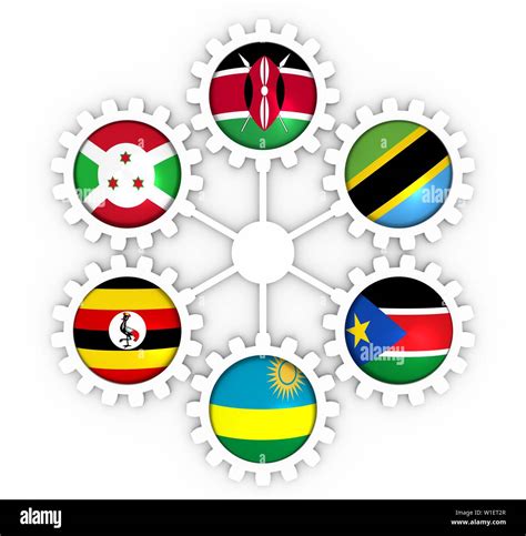 East African Community Members National Flags Stock Photo Alamy