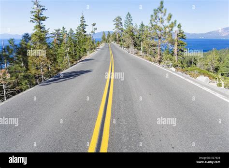 Emerald Bay Road Lake Tahoe California Stock Photo Alamy