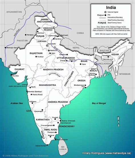 Map Of The Indian Subcontinent Mahavidya