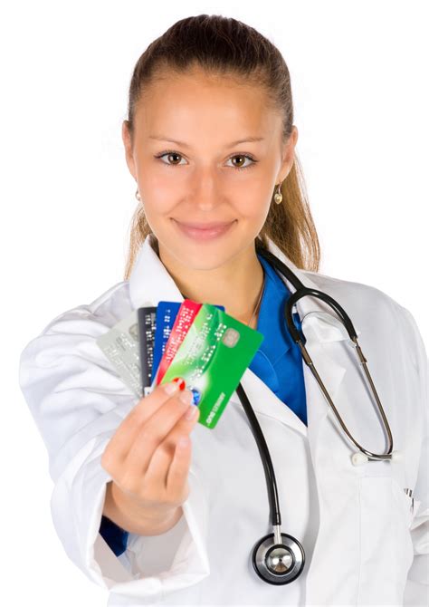 Doctor Holding Credit Cards Free Stock Photo Public Domain Pictures