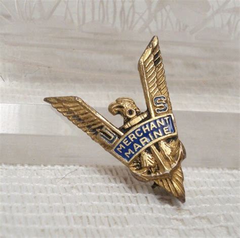 Wwii Sterling Us Merchant Marine Victory Pin 1 14