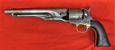 M1860 Colt Army 44 Revolver Made In 1861 Virginia Cavalry Use