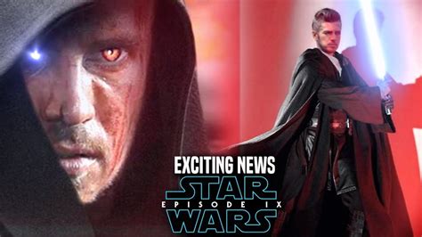 Star Wars Episode 9 Anakin Exciting News Revealed And More Star Wars
