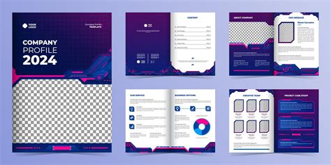 Technology Company Profile Template 21838925 Vector Art At Vecteezy
