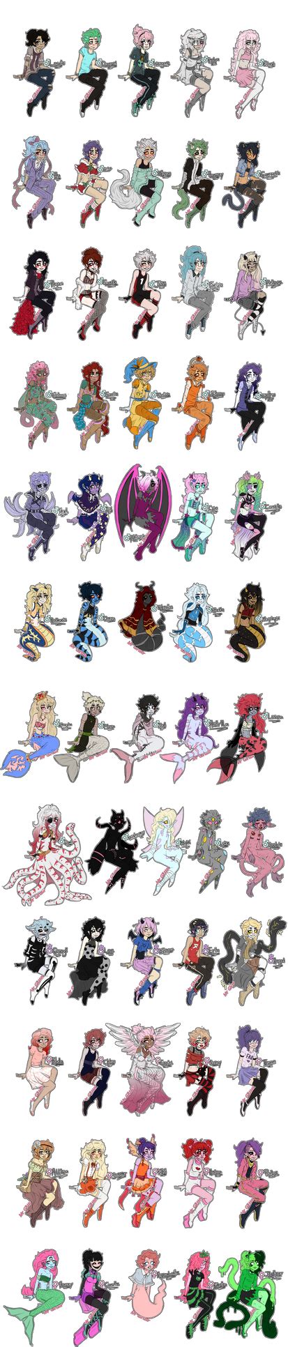 Oc Lineup By Mrglitter On Deviantart