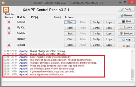 XAMPP Apache Service Not Starting Due To Blocked Port TechieUpgrader