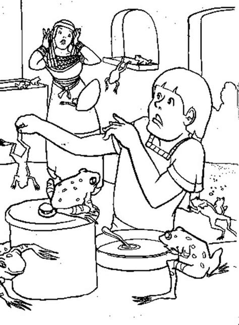 Pics Of Frog Plague Of Egypt Coloring Page Plague Coloring Home