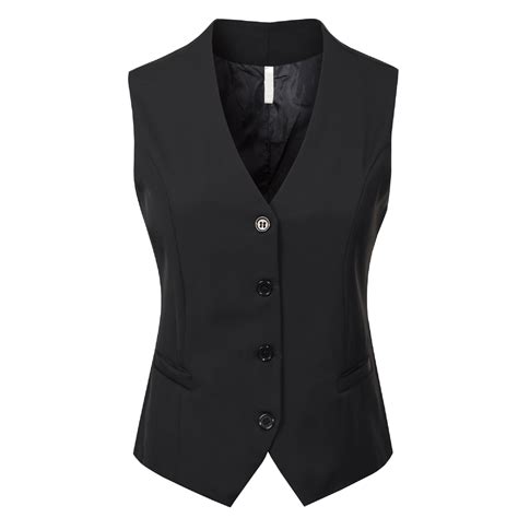 Made By Olivia Womens Fully Lined 4 Button V Neck Economy Dressy Suit Vest Waistcoat Walmart