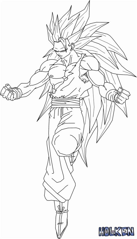 Free dragonball z coloring pages. Free Coloring Pages Of Goku Super Saiyan 3 - Coloring Home