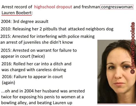 Arrest Record Of Highschool Dropout And Freshman Congresswoman Lauren