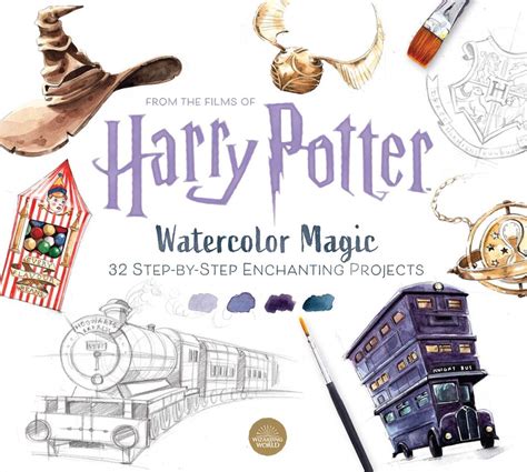 Harry Potter Watercolor Magic Book By Tugce Audoire Official