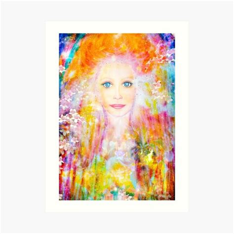 Rainbow Angel Art Print For Sale By Lilaviolet Redbubble