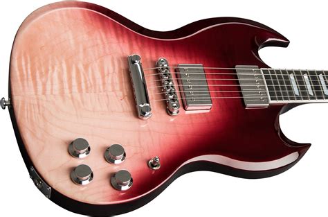 Gibson SG Standard HP II Hot Pink Fade Solid Body Electric Guitar Pink