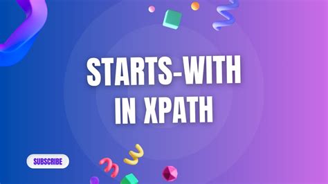 How To Use Starts With In XPath To Find Element Selenium WebDriver