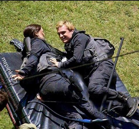 Hes Smiling Hunger Games Peeta Hunger Games Movies Katniss And