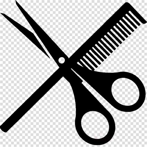Hair Cartoon Clipart Barber Scissors Hairdresser Transparent Clip Art