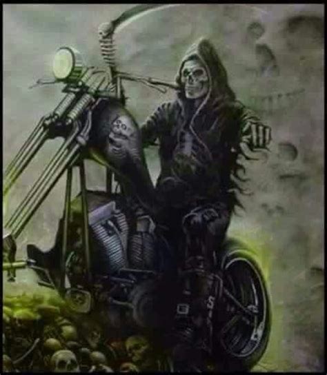 Grim Reaper Motorcycle Grim Reaper Pictures Skull Art Grim Reaper