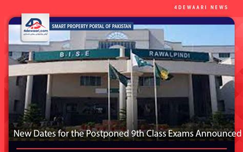 New Dates For The Postponed 9th Class Exams Announced By Bise Rwp